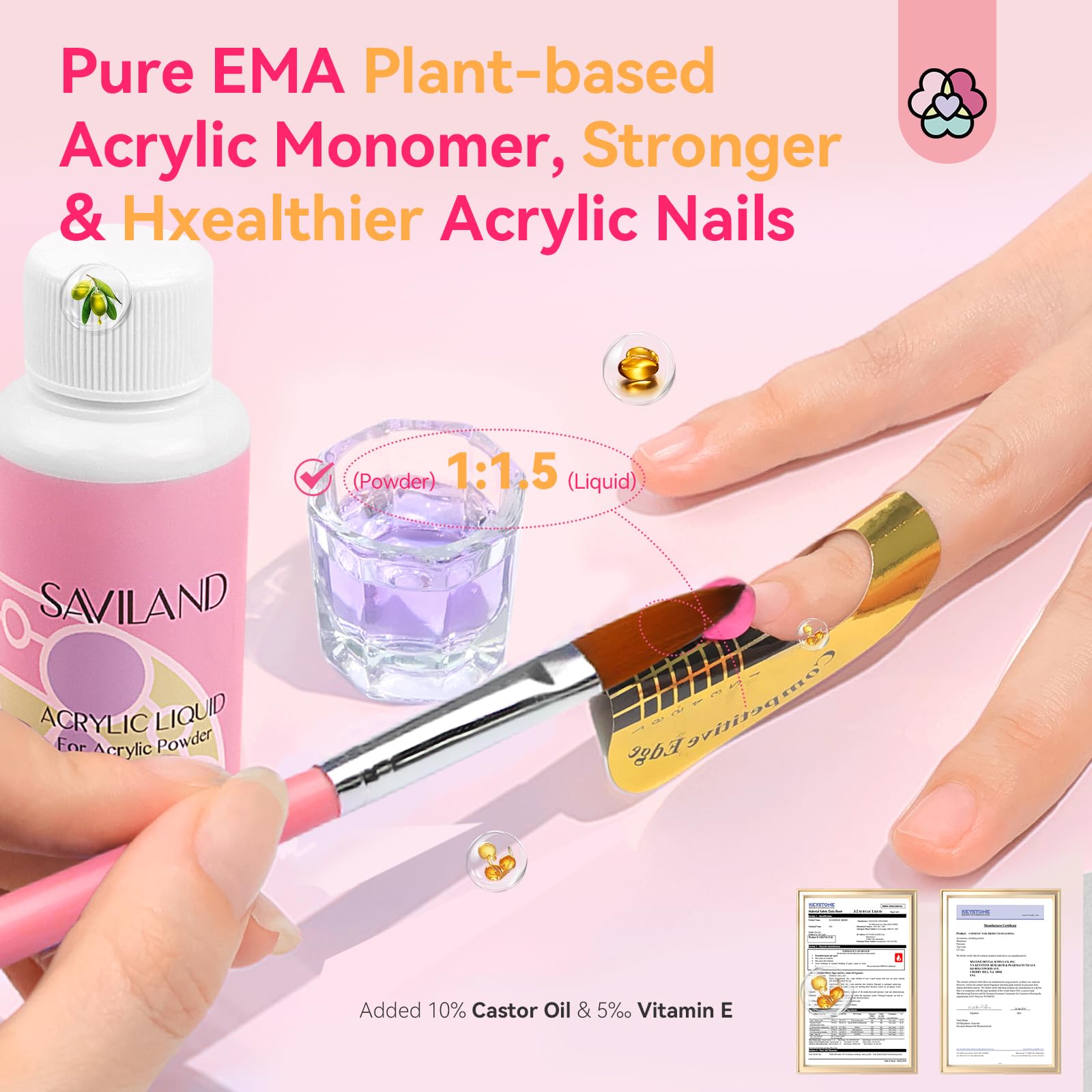 Saviland UV nail lamp and gel polish starter collection