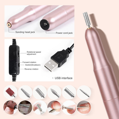 Contents of Major Dijit nail kit with powders and brushes