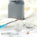 Compact nail art acrylic liquid holder filled with monomer