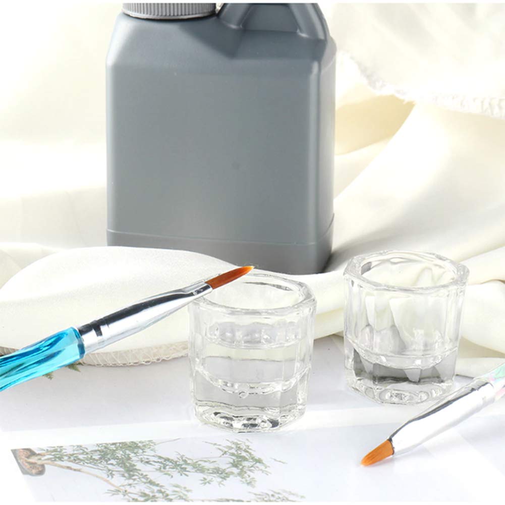 Durable heat resistant glass dappen dishes for manicure