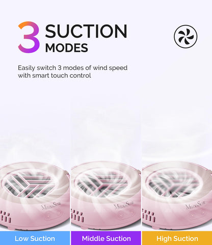 MelodySusie HProA nail vacuum showing non-slip base