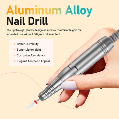 Side profile of Mugle portable pink nail drill
