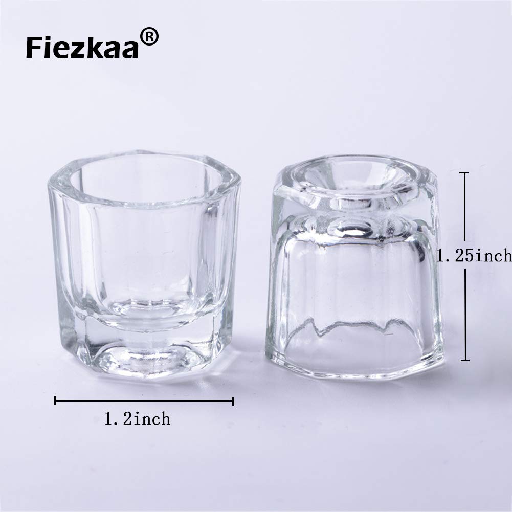 Fiezkaa glass dappen dish for acrylic monomer application