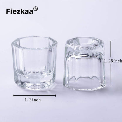 Fiezkaa glass dappen dish for acrylic monomer application