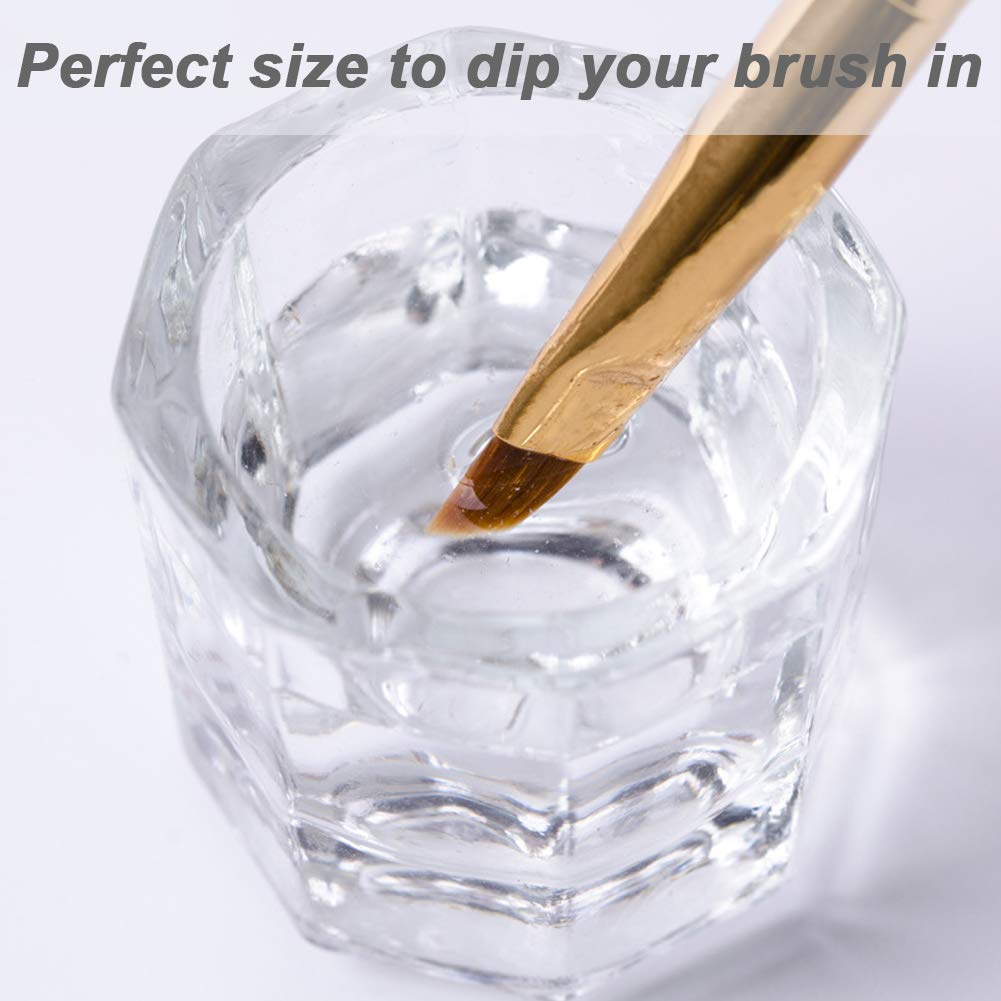 Side profile of Fiezkaa crystal glass dappen dish