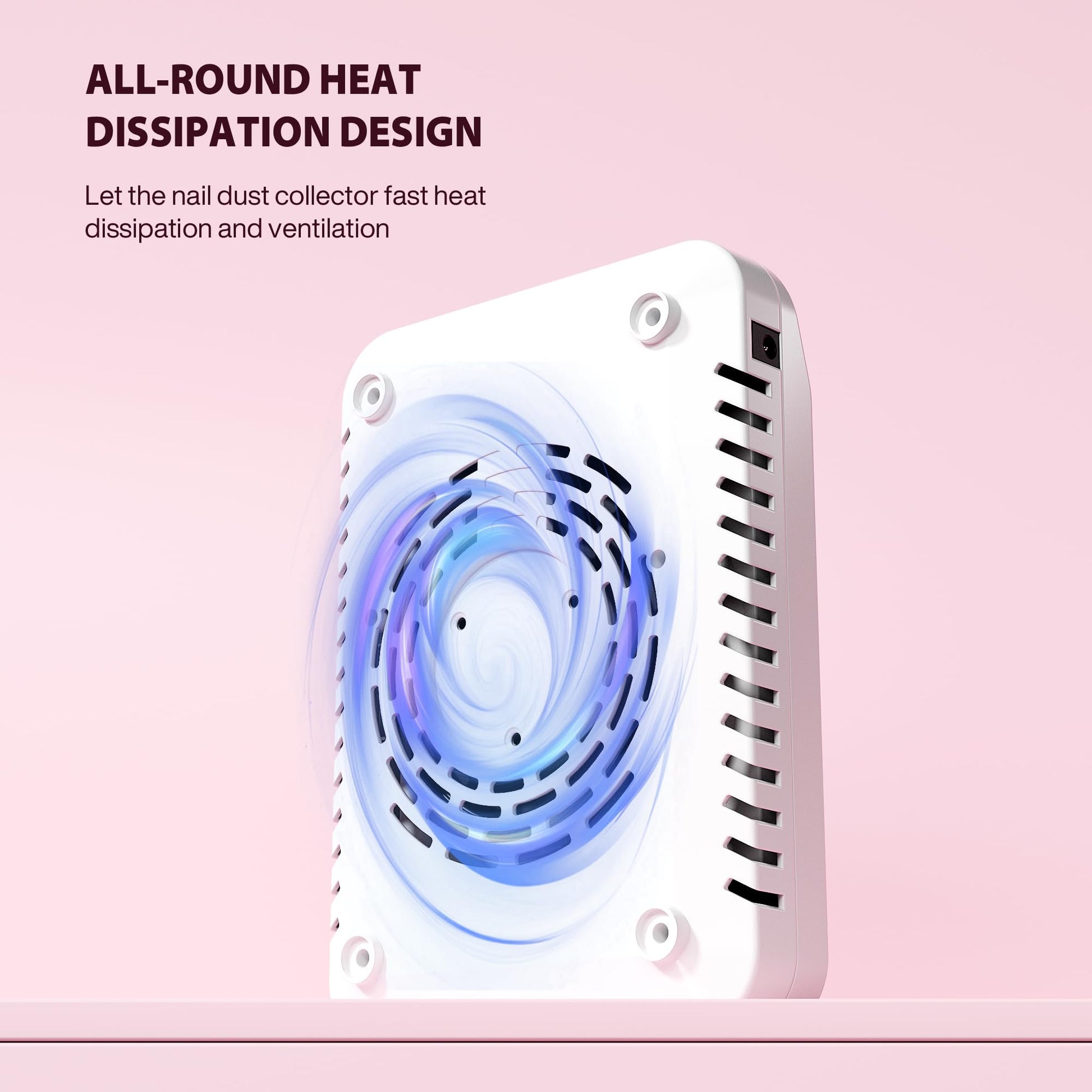 Portable nail dust collector for mobile nail tech
