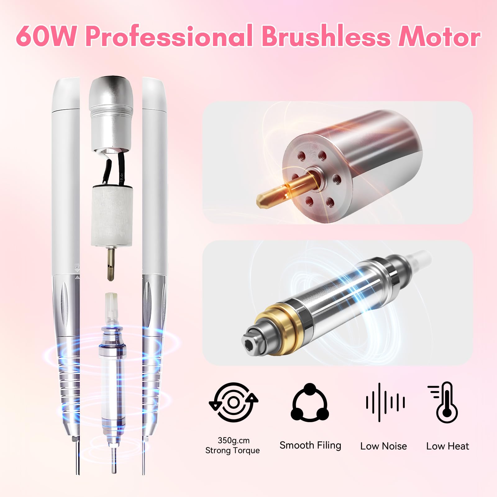 Makartt Nouvella portable nail file machine with accessories
