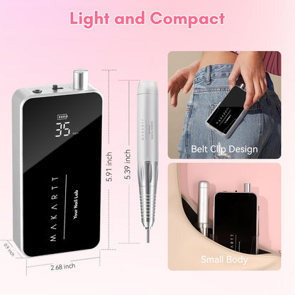 Professional nail drill machine for salon and home use