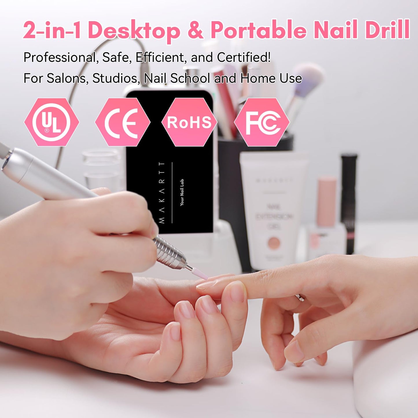 Makartt Nouvella nail drill packaging and contents