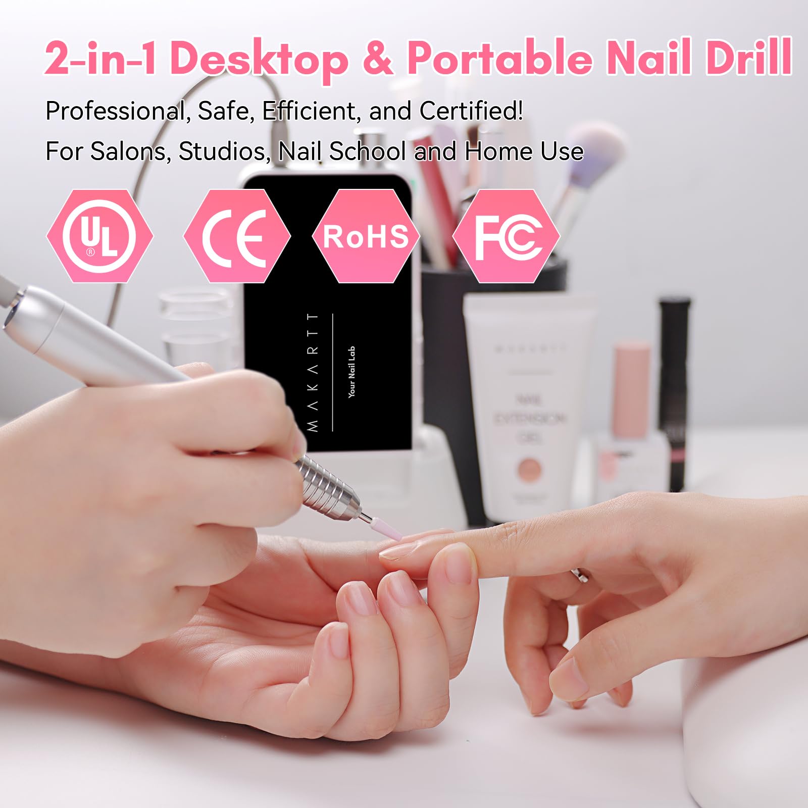 Makartt Nouvella nail drill packaging and contents