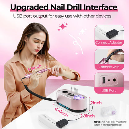 Josgloi professional manicure and pedicure device kit