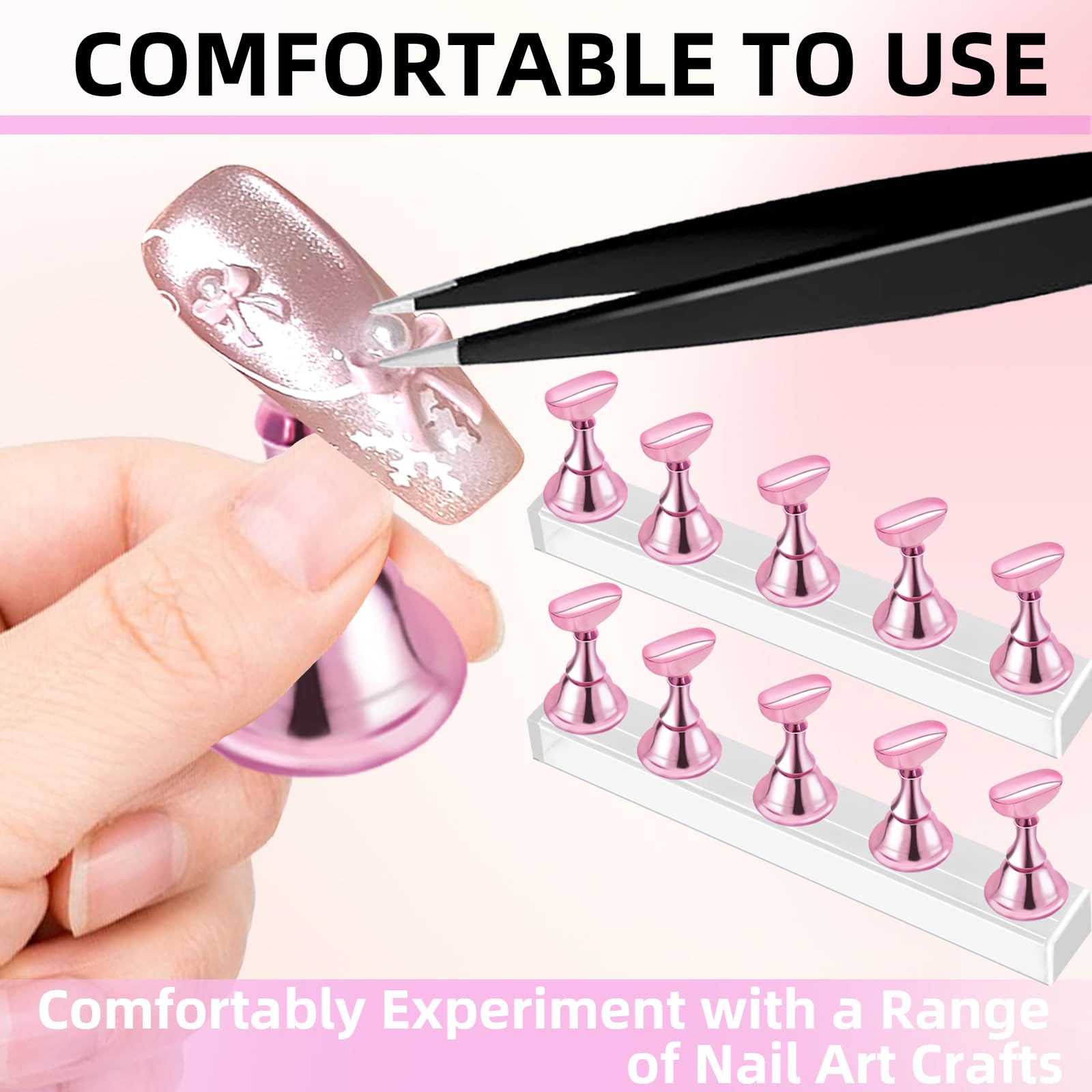 TKYZMS nail art practice stand for press on nails