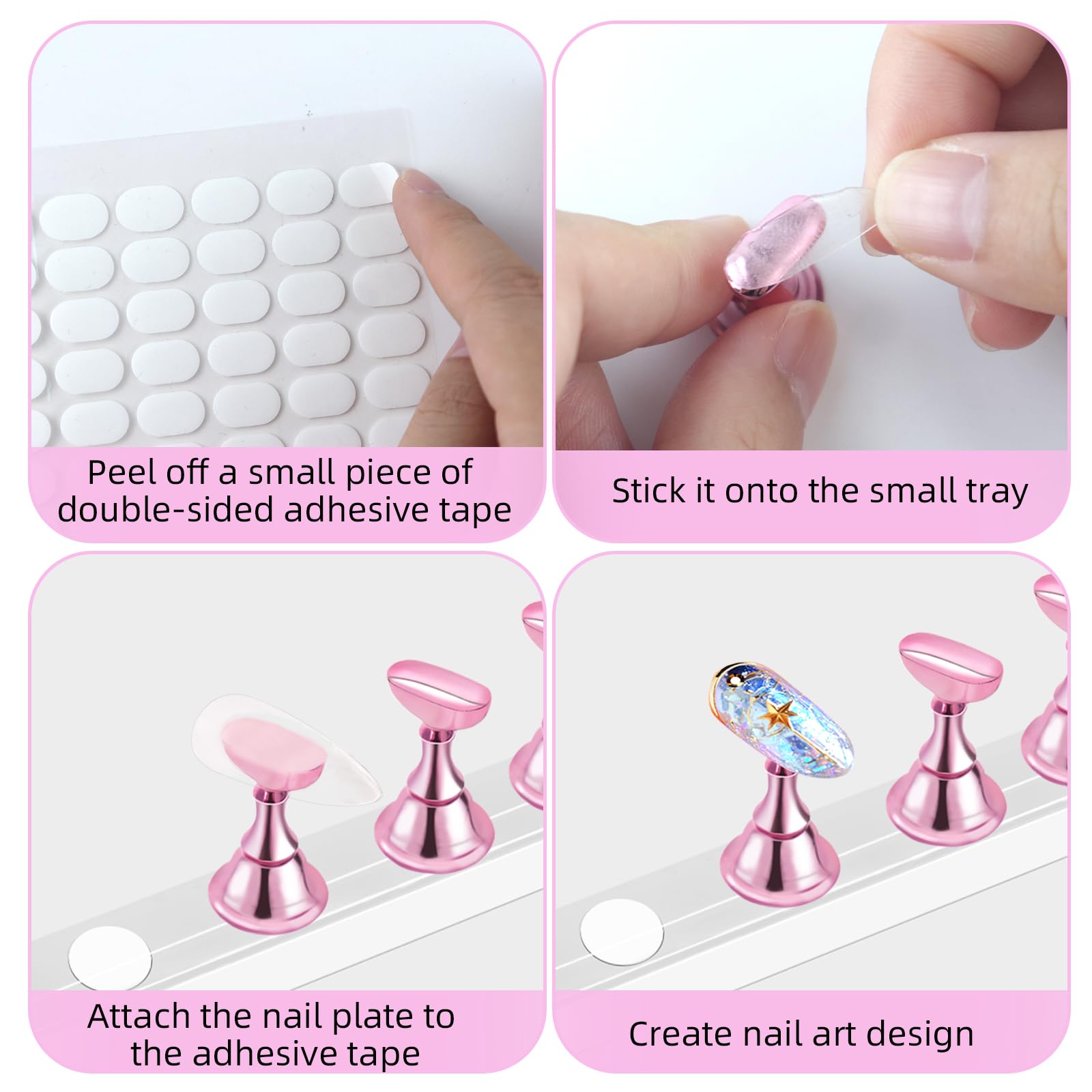 Professional nail art display stand for home use