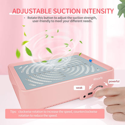 Saviland nail dust collector showing reusable filter