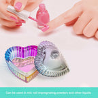 Aoraem compact glass dappen bowl for home manicure use
