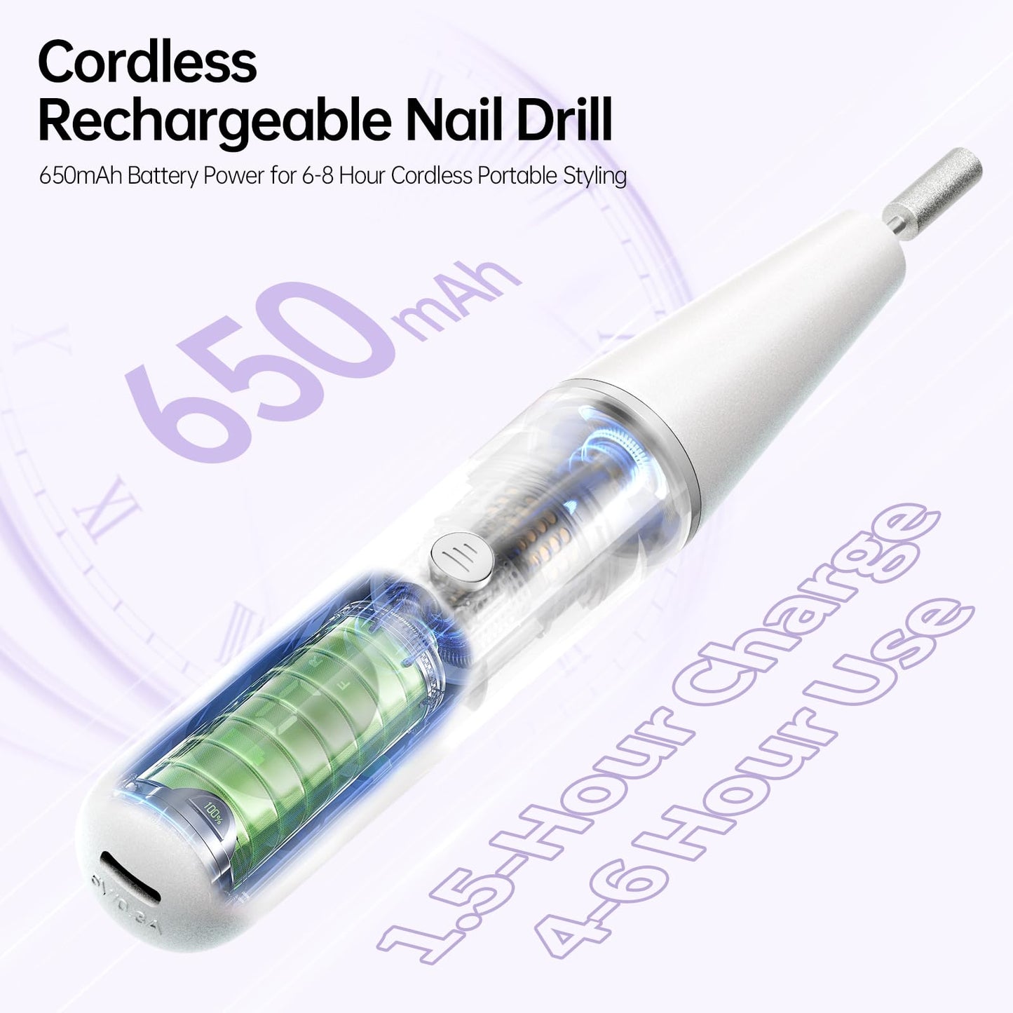 Ccigedy professional nail drill with LCD display