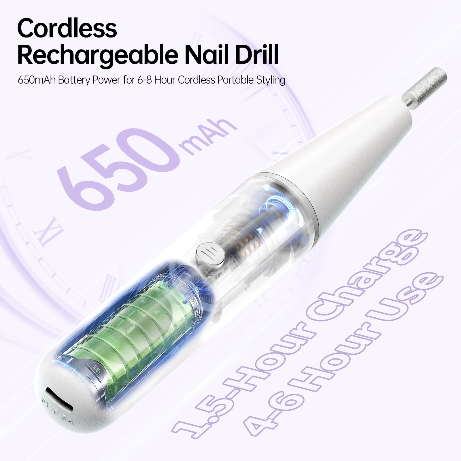 Ccigedy professional nail drill with LCD display