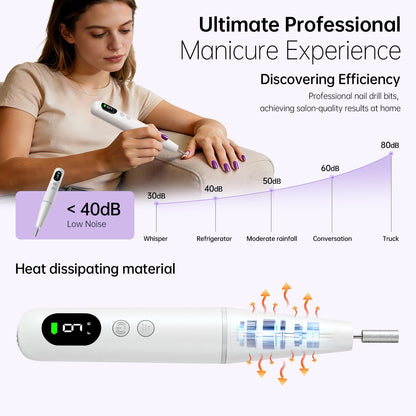 Ccigedy rechargeable electric nail file components