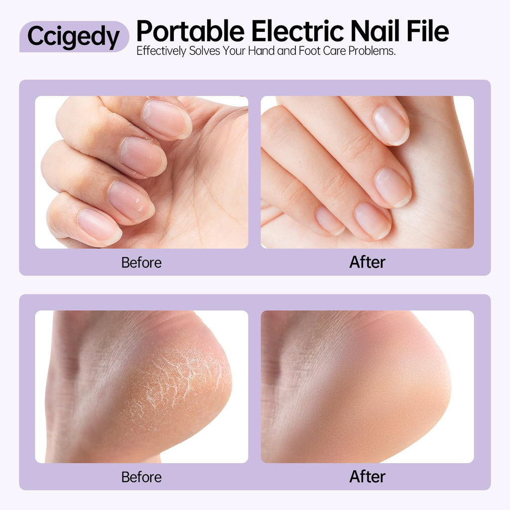 Ccigedy professional nail drill machine charging via USB