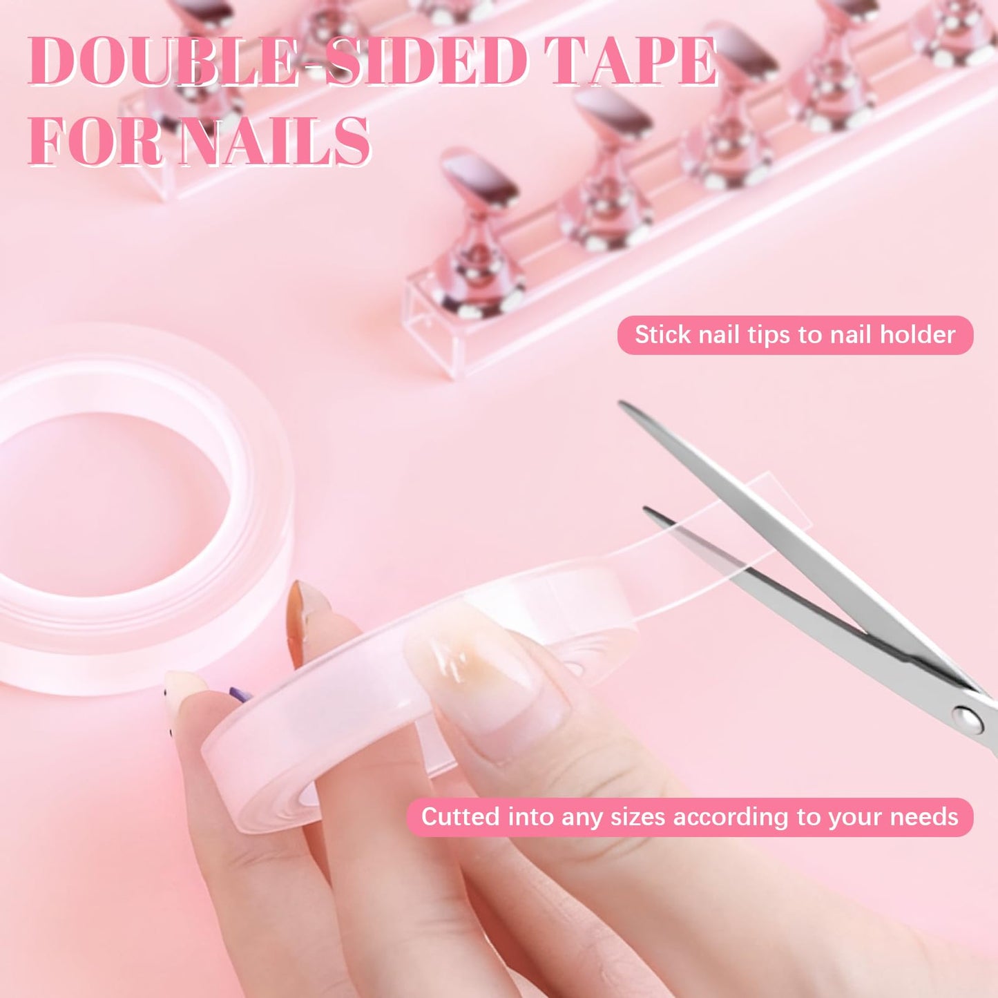 Full set of Justotry nail painting tools with adhesive tape