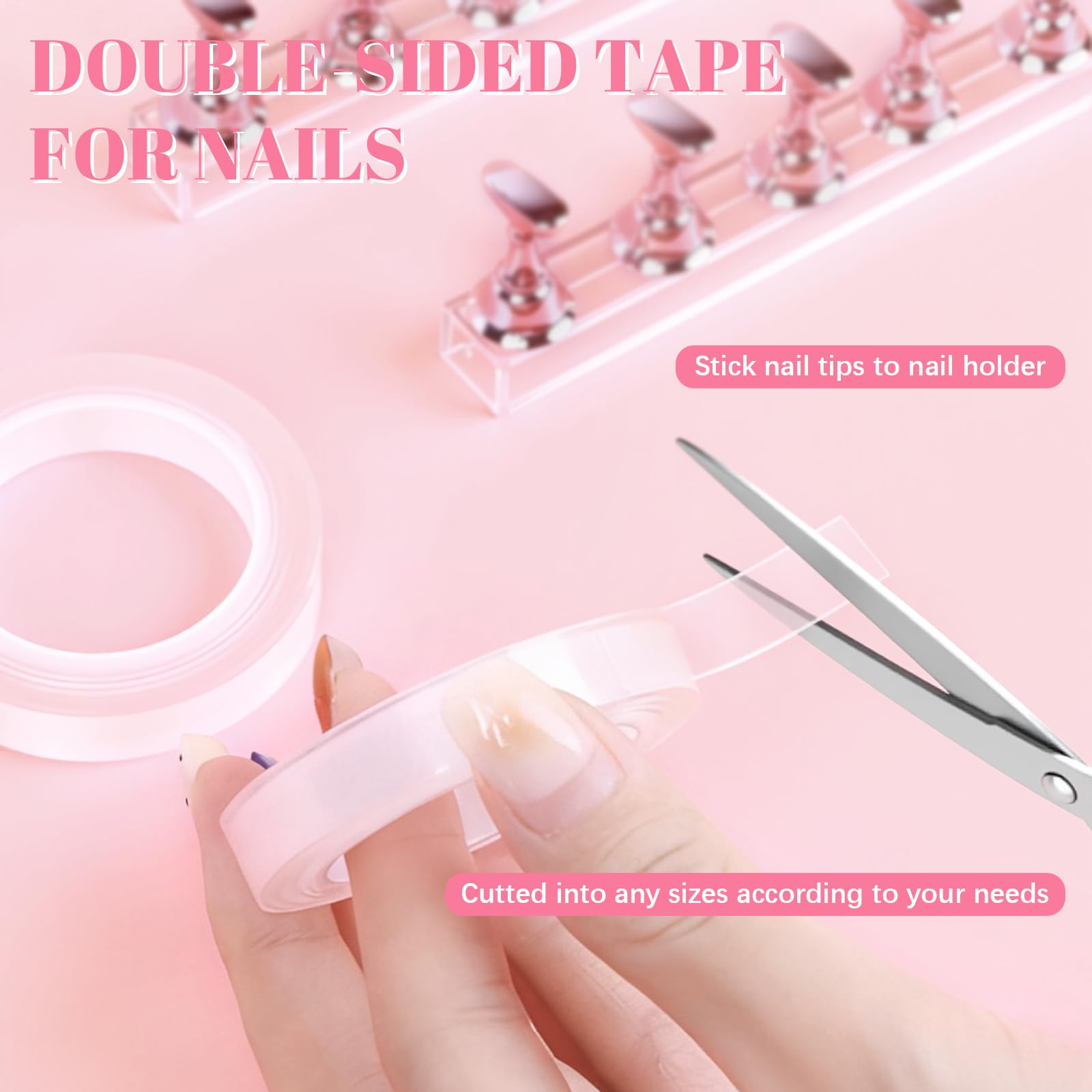 Full set of Justotry nail painting tools with adhesive tape