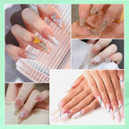 Complete packaging layout of Kolqkee acrylic nail kit