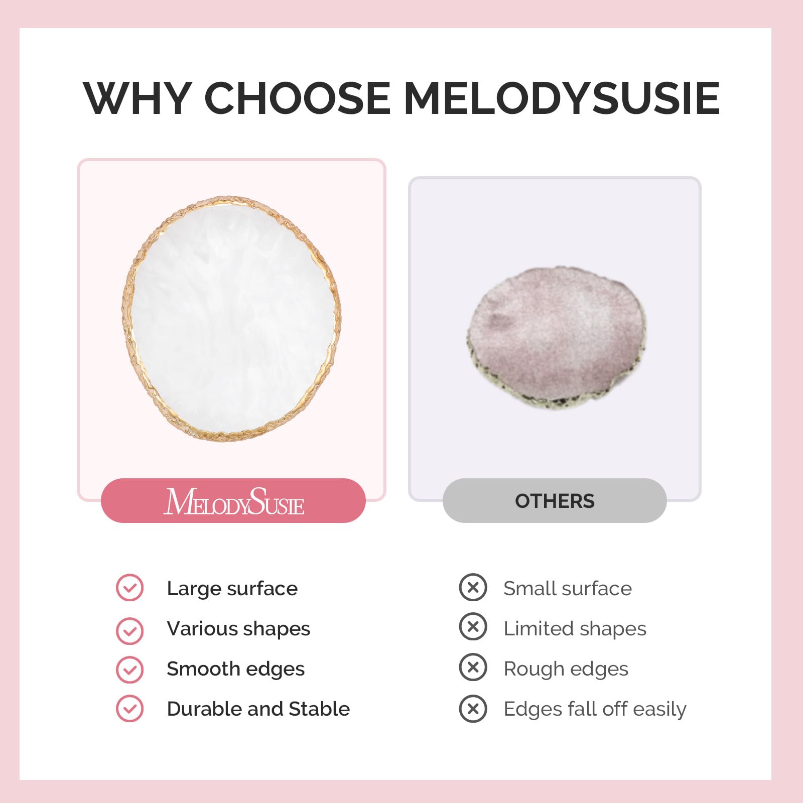Compact resin palette for travel nail technicians