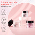 Acrylic powders and liquid monomer bottles