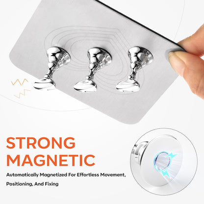 Top view of Makartt nail display base with ten magnetic stands