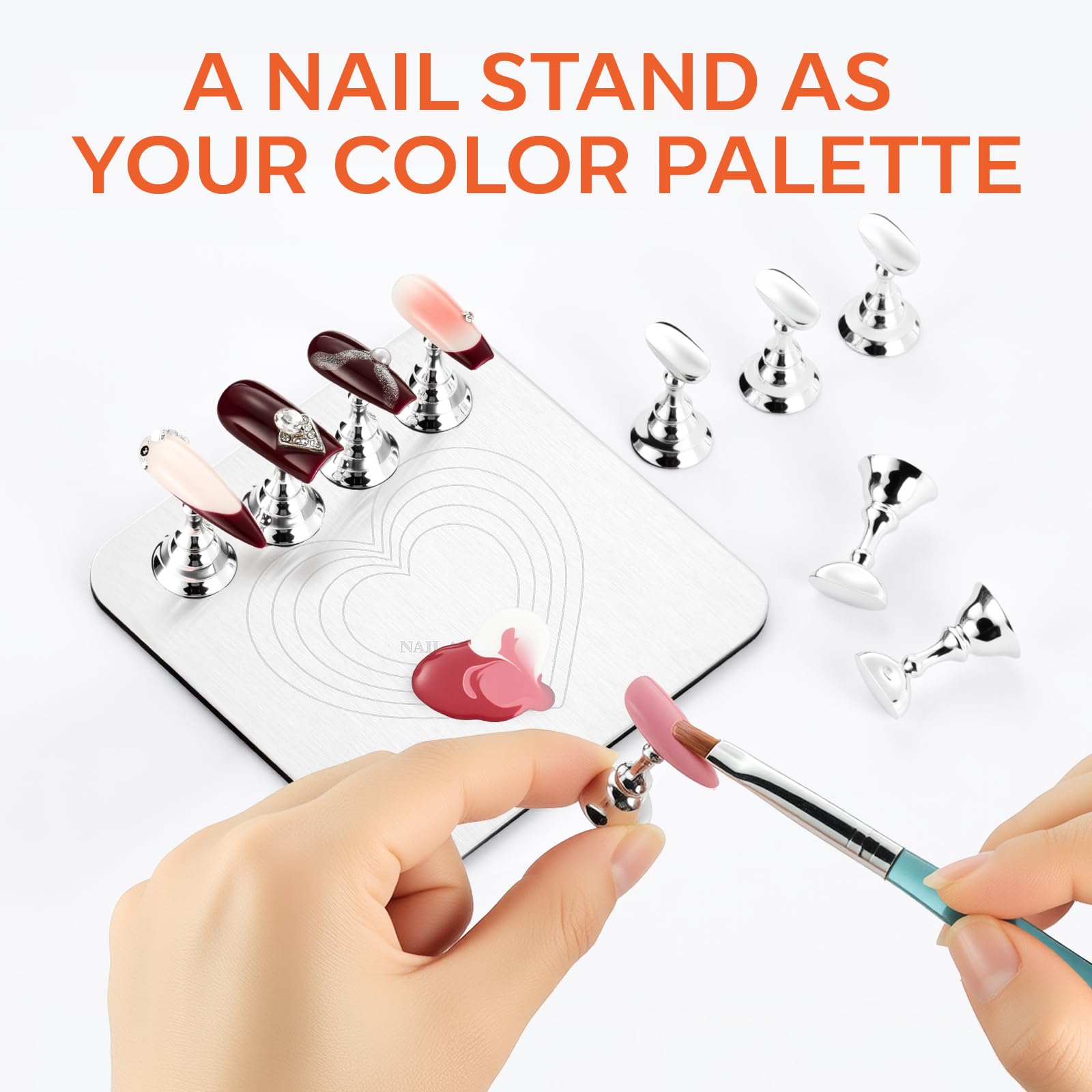 Makartt nail art practice kit with sticky tabs and magnetic holders