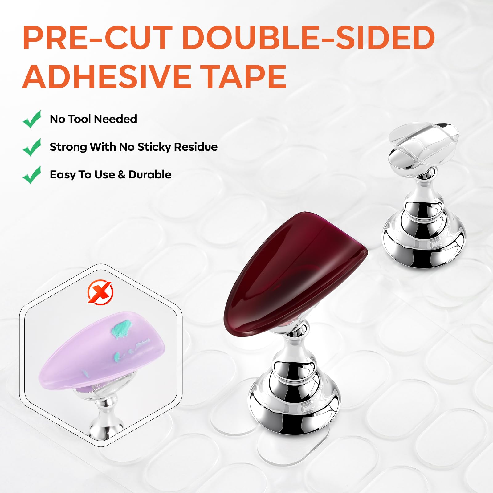 Professional nail tech using Makartt stand for UV curing