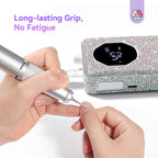 Complete Saviland nail drill kit packaging and accessories layout