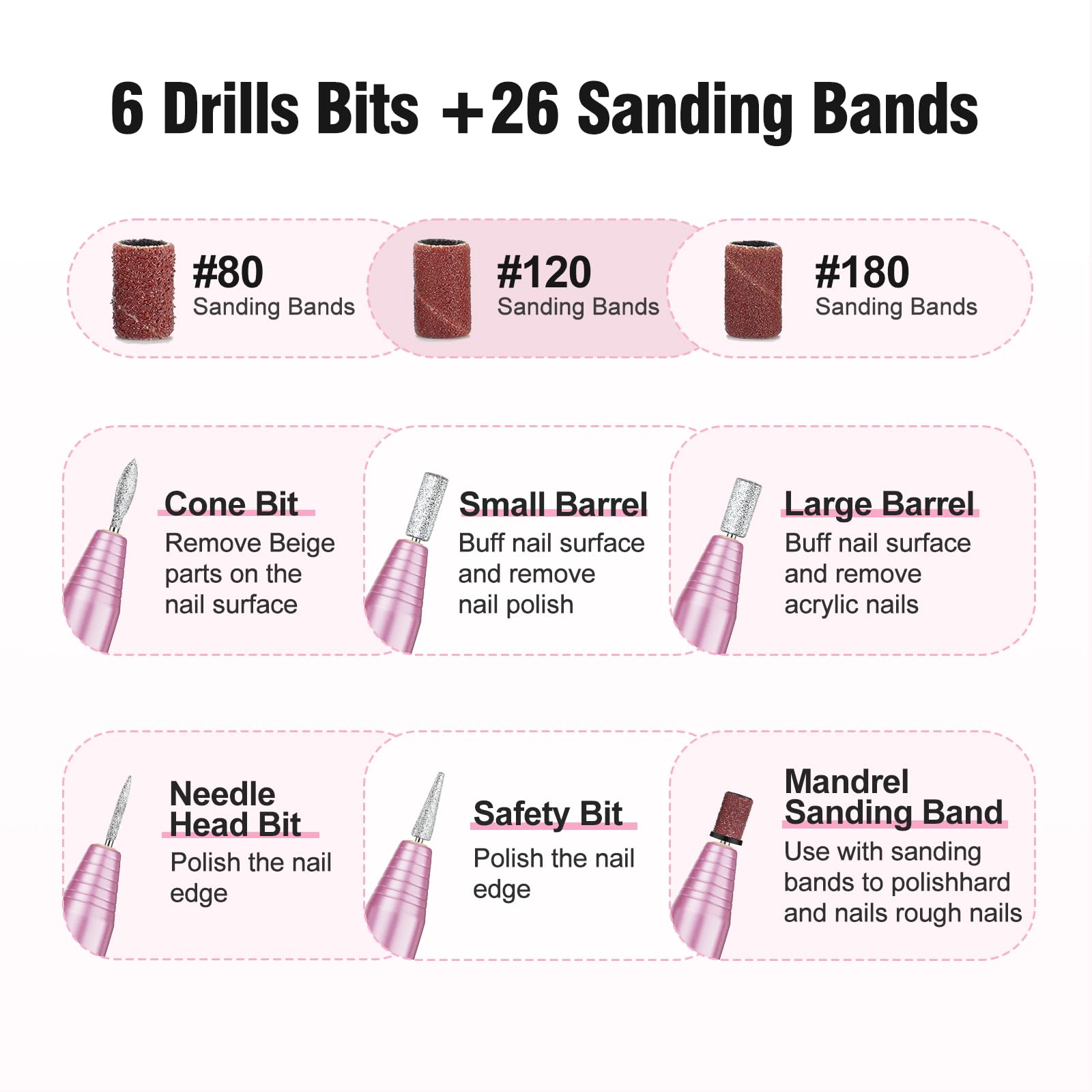 Full Ovx manicure and pedicure set with sanding bands
