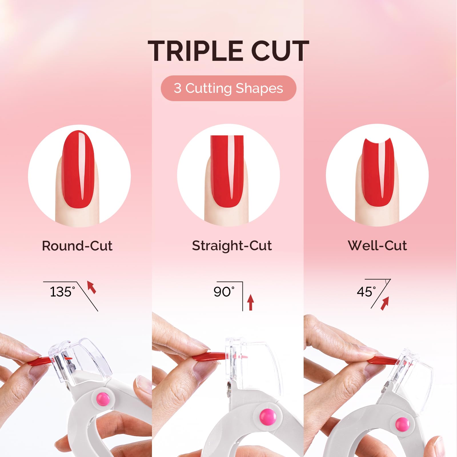 Side profile of MelodySusie nail clipper with ergonomic handle