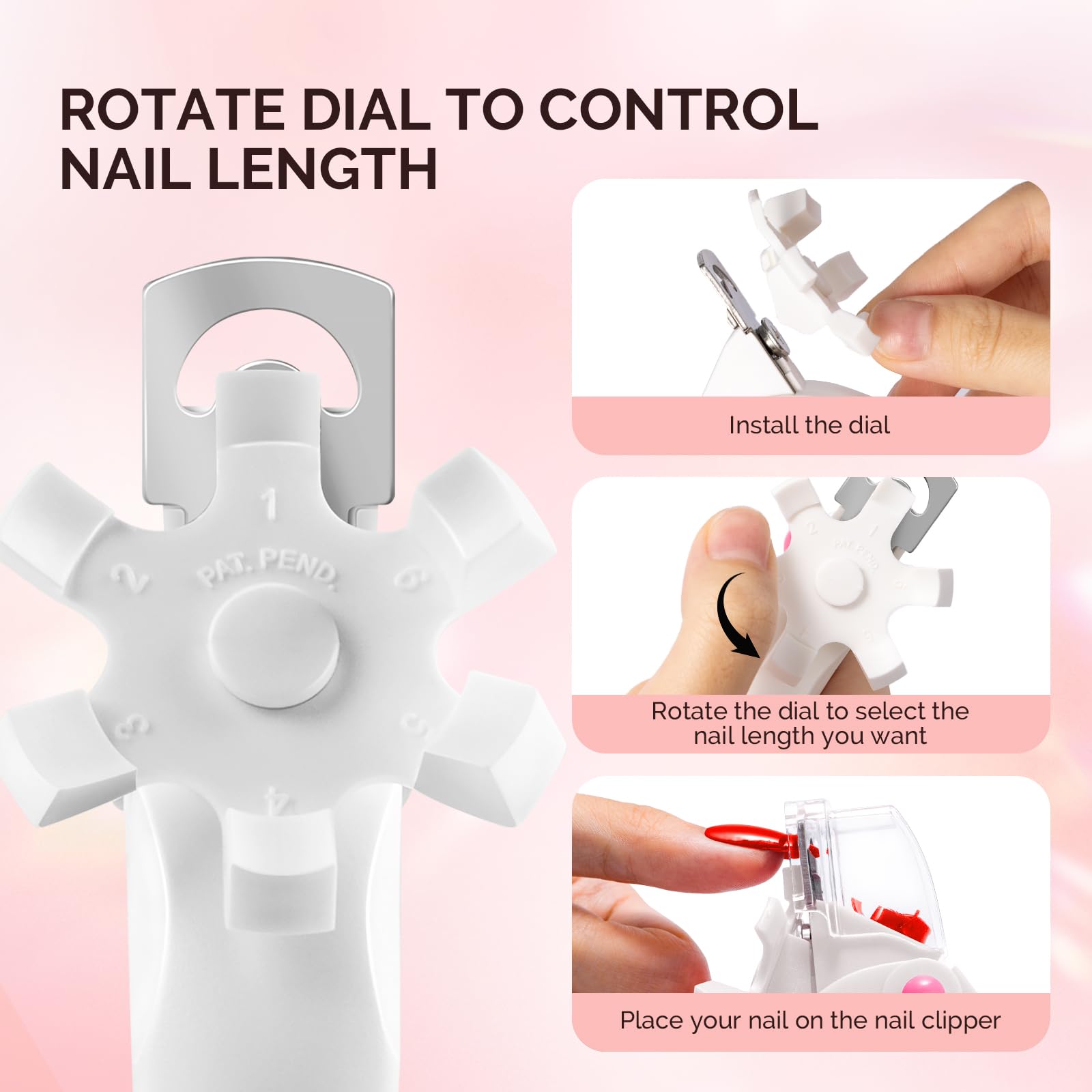 MelodySusie nail clipper demonstrating the nail crumb catcher lid