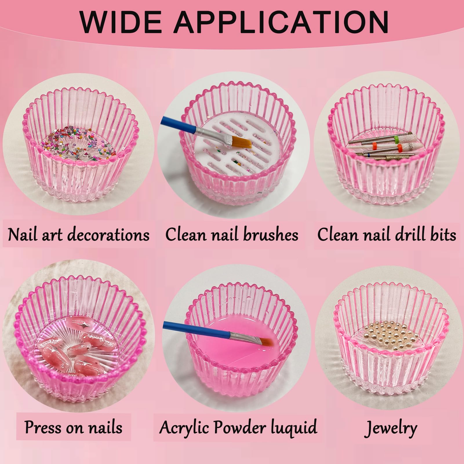 Nail technician using dappen dish for acrylic application