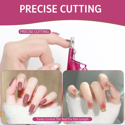 Hasakhi nail clipper with magnetic sizer length guide