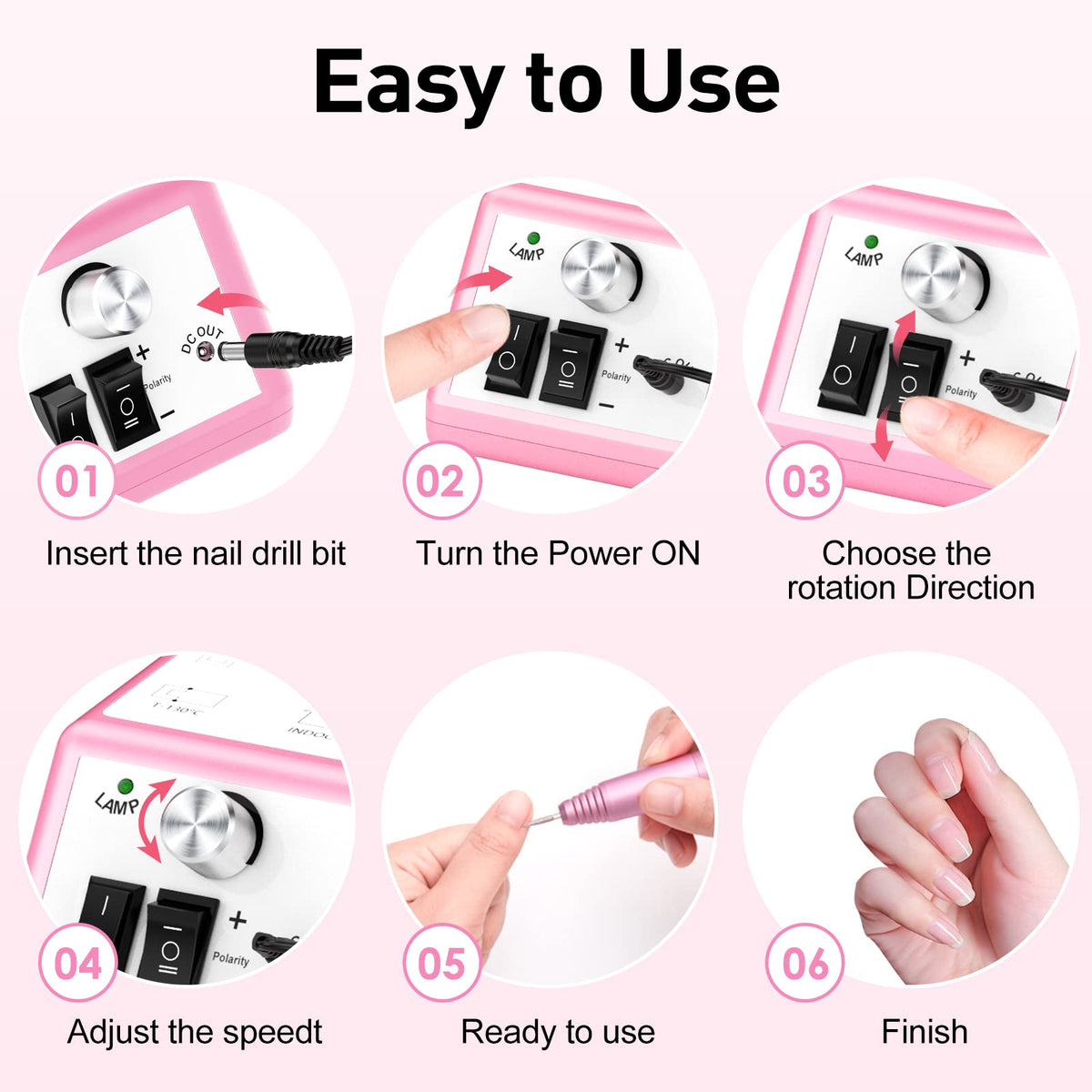Jiasheng nail drill handpiece desktop stand and holder