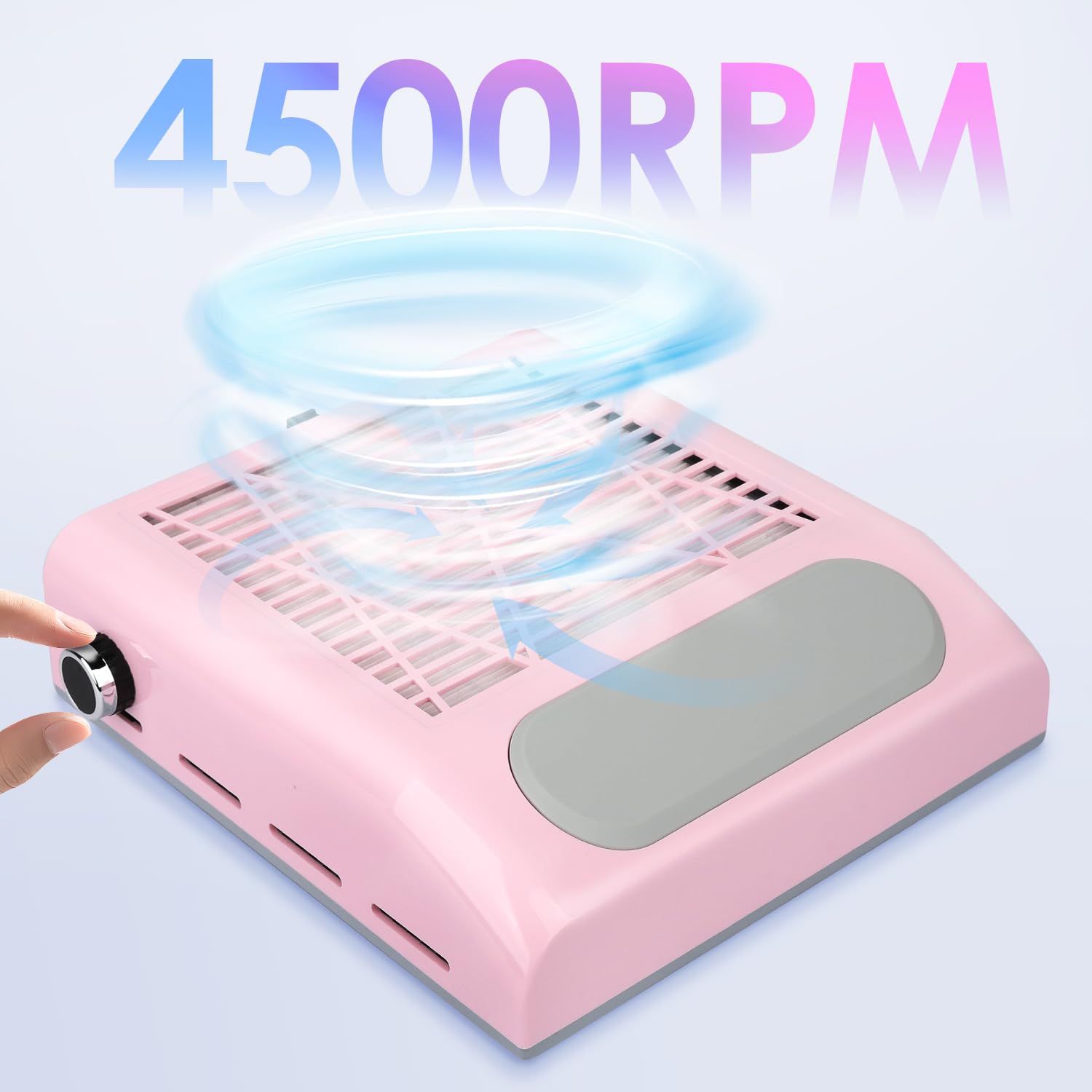 CoFashion nail dust extractor with ergonomic silicone hand rest