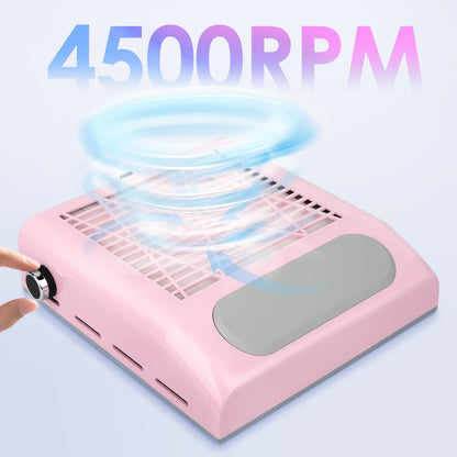 CoFashion nail dust extractor with ergonomic silicone hand rest