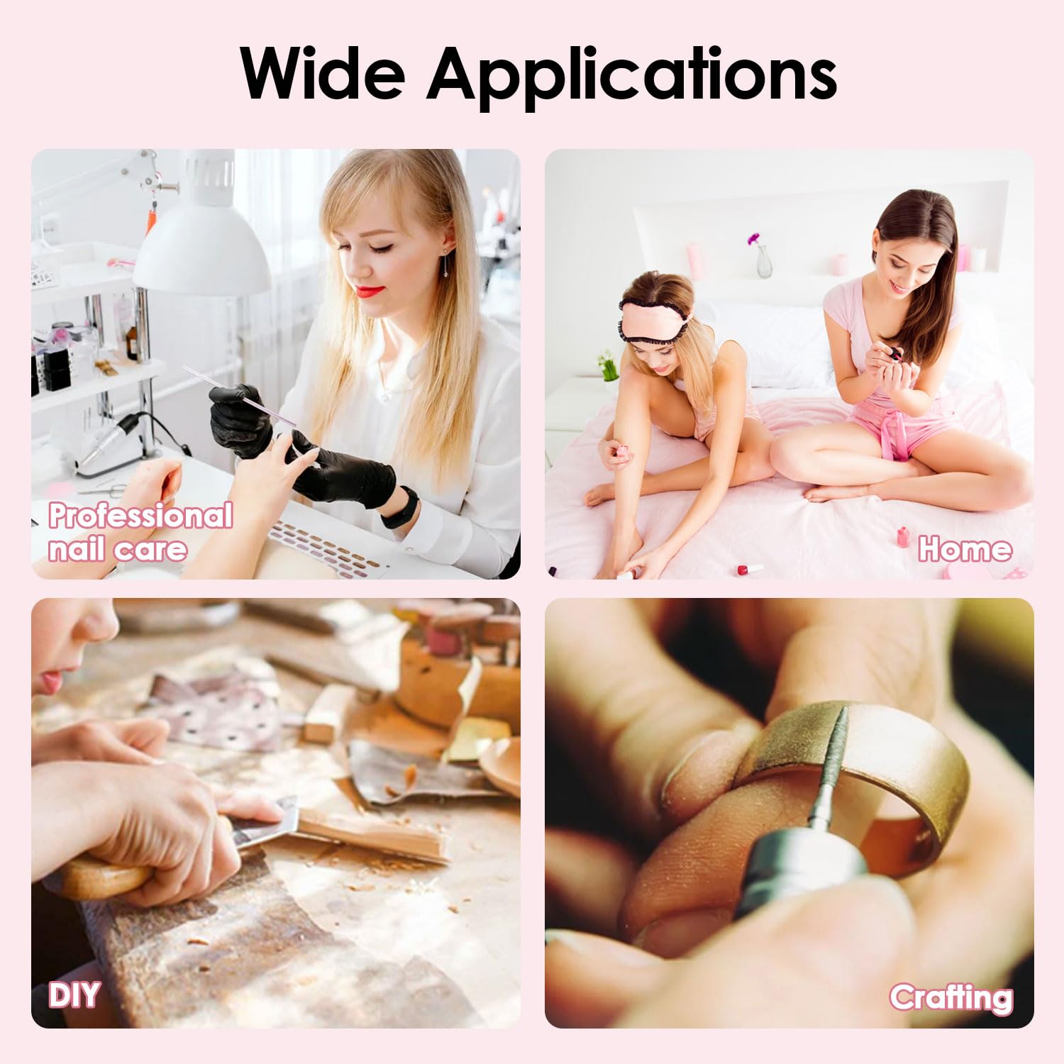 Top view of manicure dust vacuum with adjustable power dial