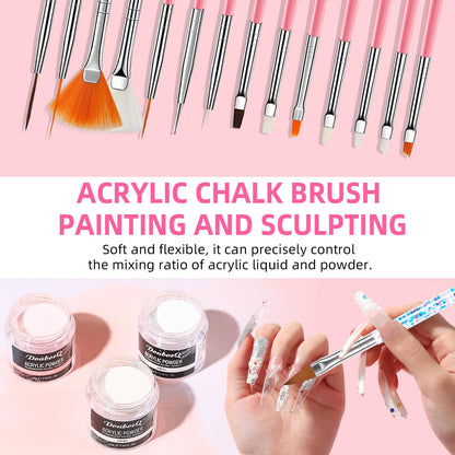 Professional acrylic nail starter set for home manicure