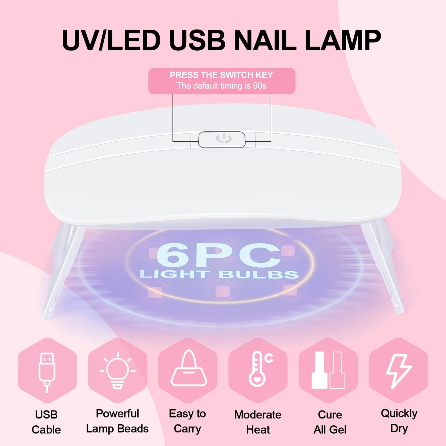 Full view of beginner friendly acrylic nail starter system