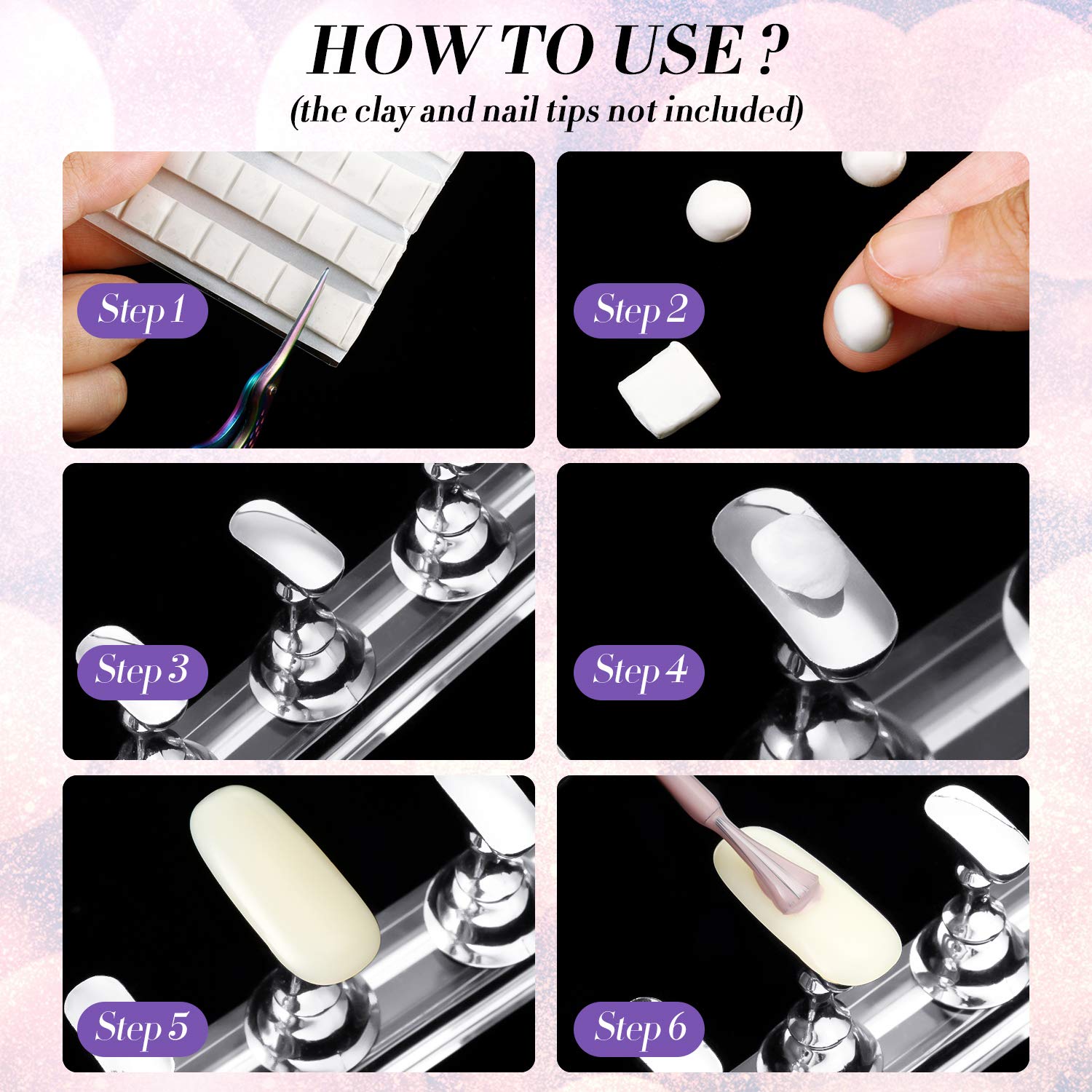 Professional nail art training tool with magnetic base