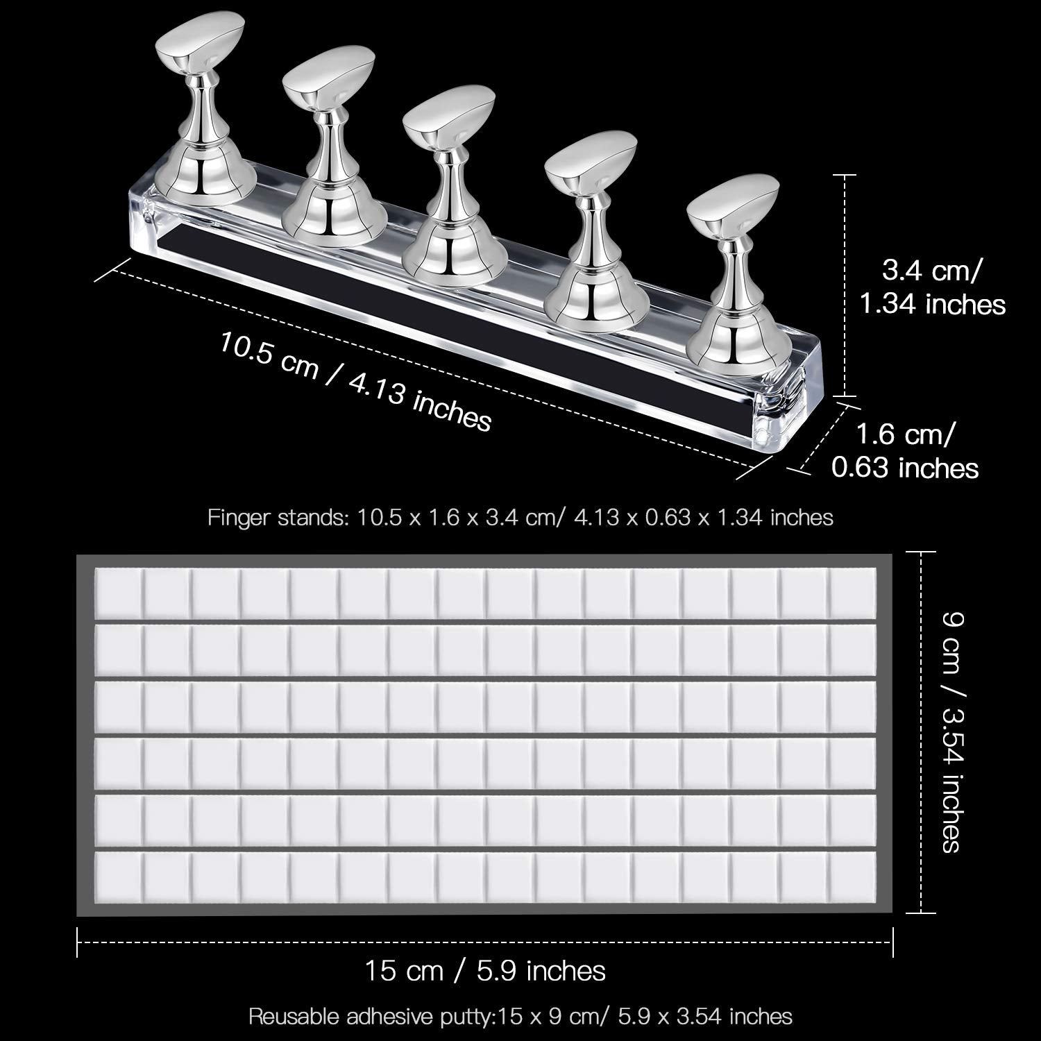 Professional nail art training tool kit silver edition