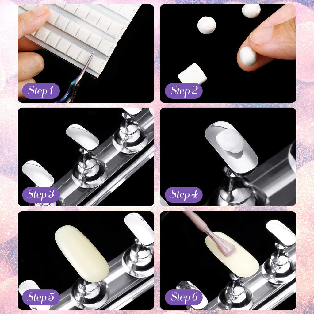 Side angle view of the Blulu manicure training tool setup