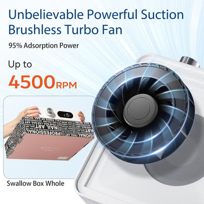 Side profile of Makartt nail dust extractor with ventilation design.