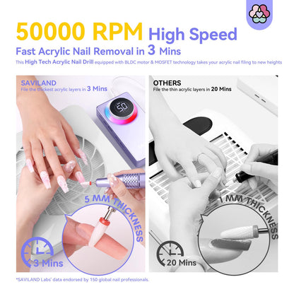 Close up of Saviland professional nail drill handpiece