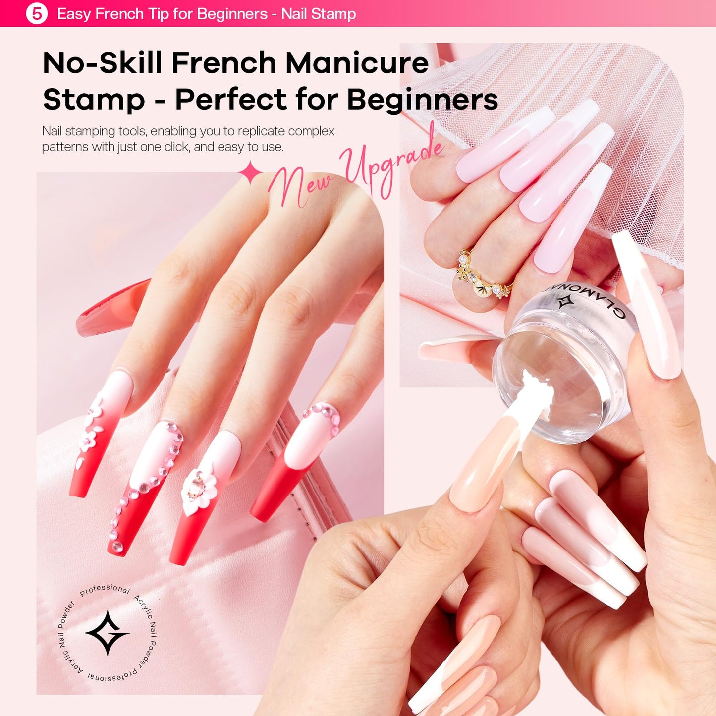 Glamonade nail drill and curing lamp for at home manicure