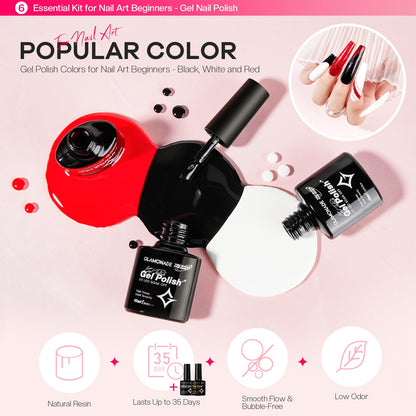 Full set of Glamonade nail tips and decoration supplies